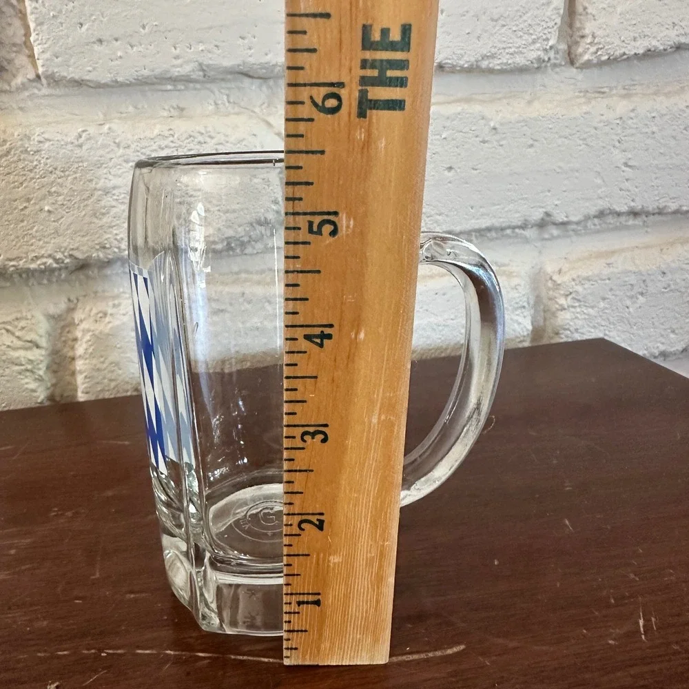 Vintage Gerz German Beer Mug Bavarian Blue‎ White Diamond Made in Germany 4.5